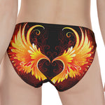 Fire Angel Wings Print Women's Panties