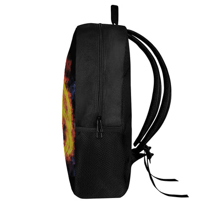 Fire Celtic Knot Print 17 Inch Backpack