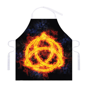 Fire Celtic Knot Print Adjustable Apron