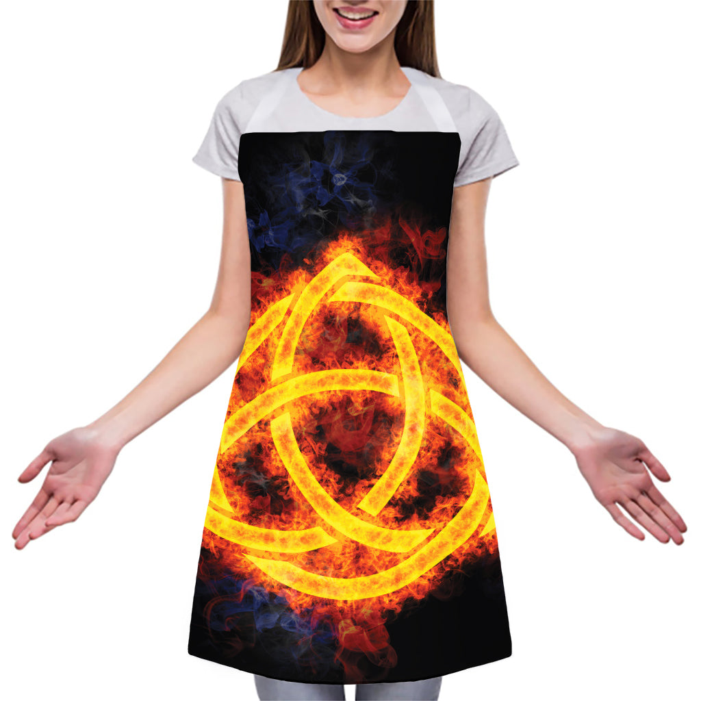 Fire Celtic Knot Print Adjustable Apron