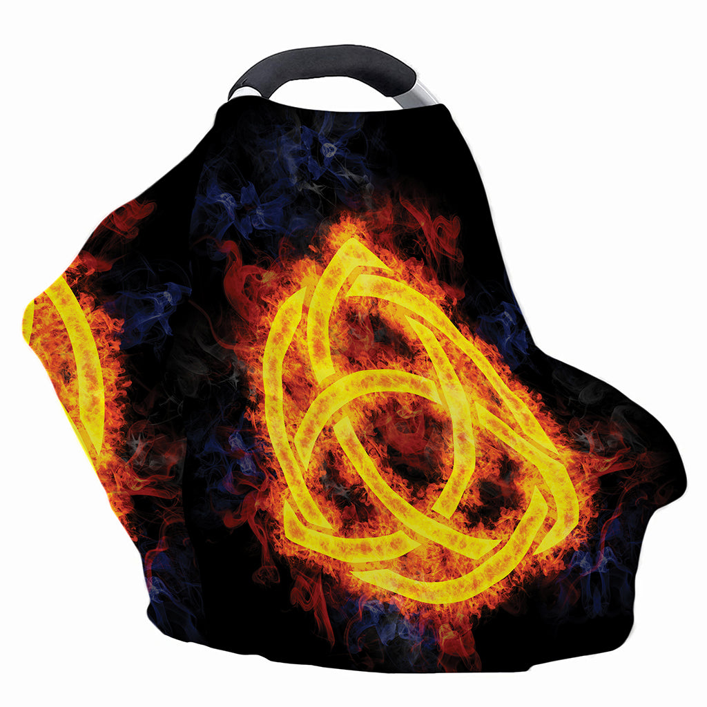 Fire Celtic Knot Print Baby Seat Cover