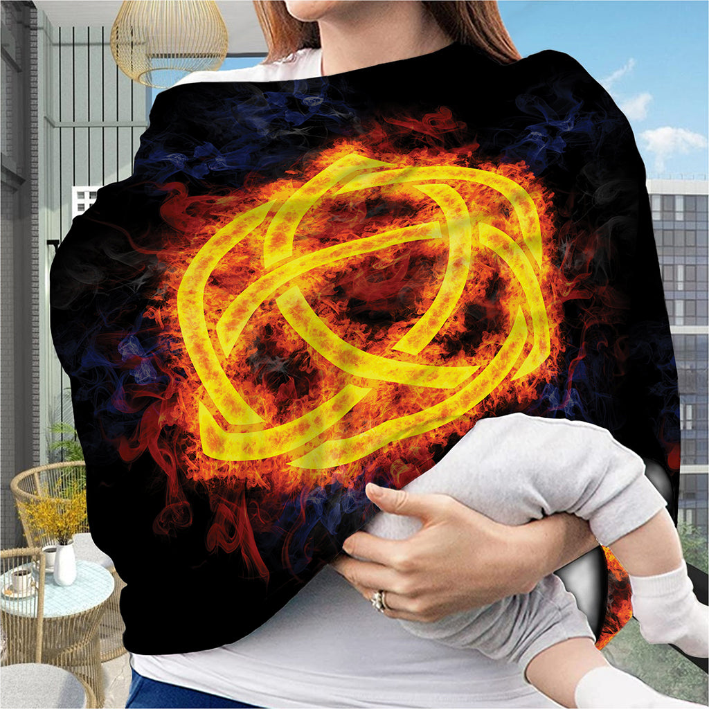 Fire Celtic Knot Print Baby Seat Cover
