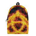 Fire Celtic Knot Print School Backpack