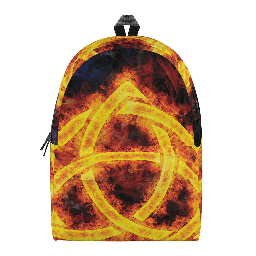 Fire Celtic Knot Print Backpack