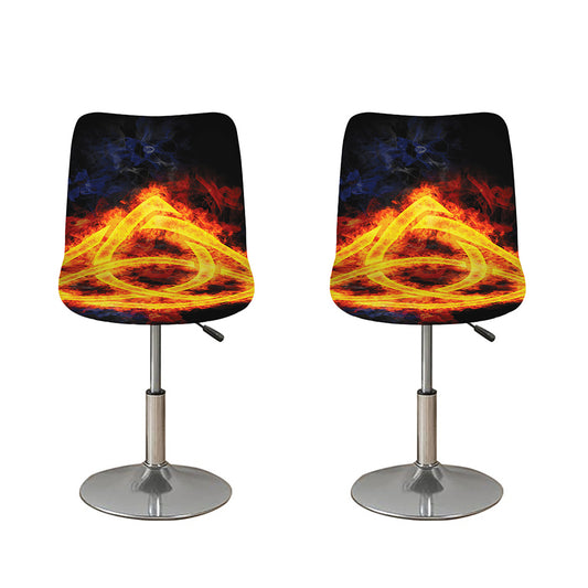 Fire Celtic Knot Print Bar Stool Covers