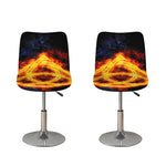 Fire Celtic Knot Print Bar Stool Covers
