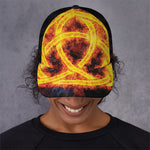 Fire Celtic Knot Print Baseball Cap