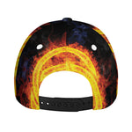 Fire Celtic Knot Print Baseball Cap