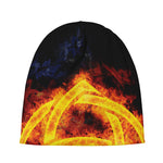 Fire Celtic Knot Print Beanie