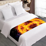 Fire Celtic Knot Print Bed Runner