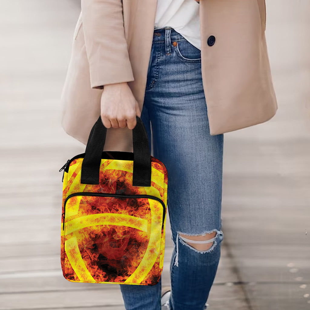 Fire Celtic Knot Print Bible Tote Bag