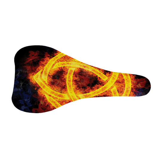 Fire Celtic Knot Print Bicycle Seat Cover