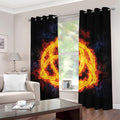 Fire Celtic Knot Print Dimout Grommet Curtains