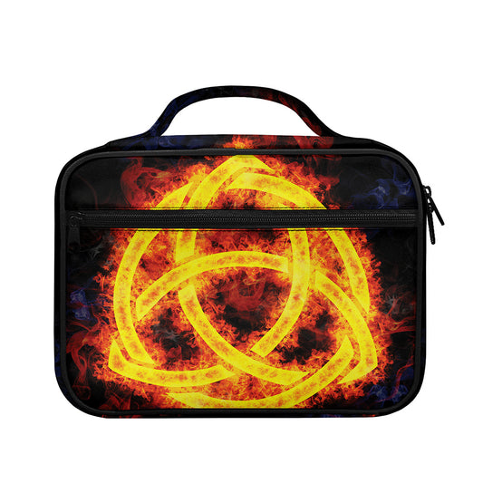 Fire Celtic Knot Print Briefcase Bible Bag