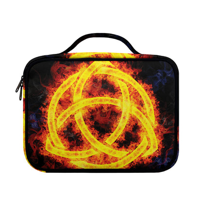 Fire Celtic Knot Print Briefcase Bible Bag