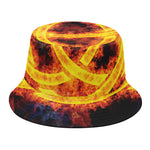 Fire Celtic Knot Print Bucket Hat