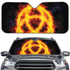 Fire Celtic Knot Print Car Windshield Sun Shade