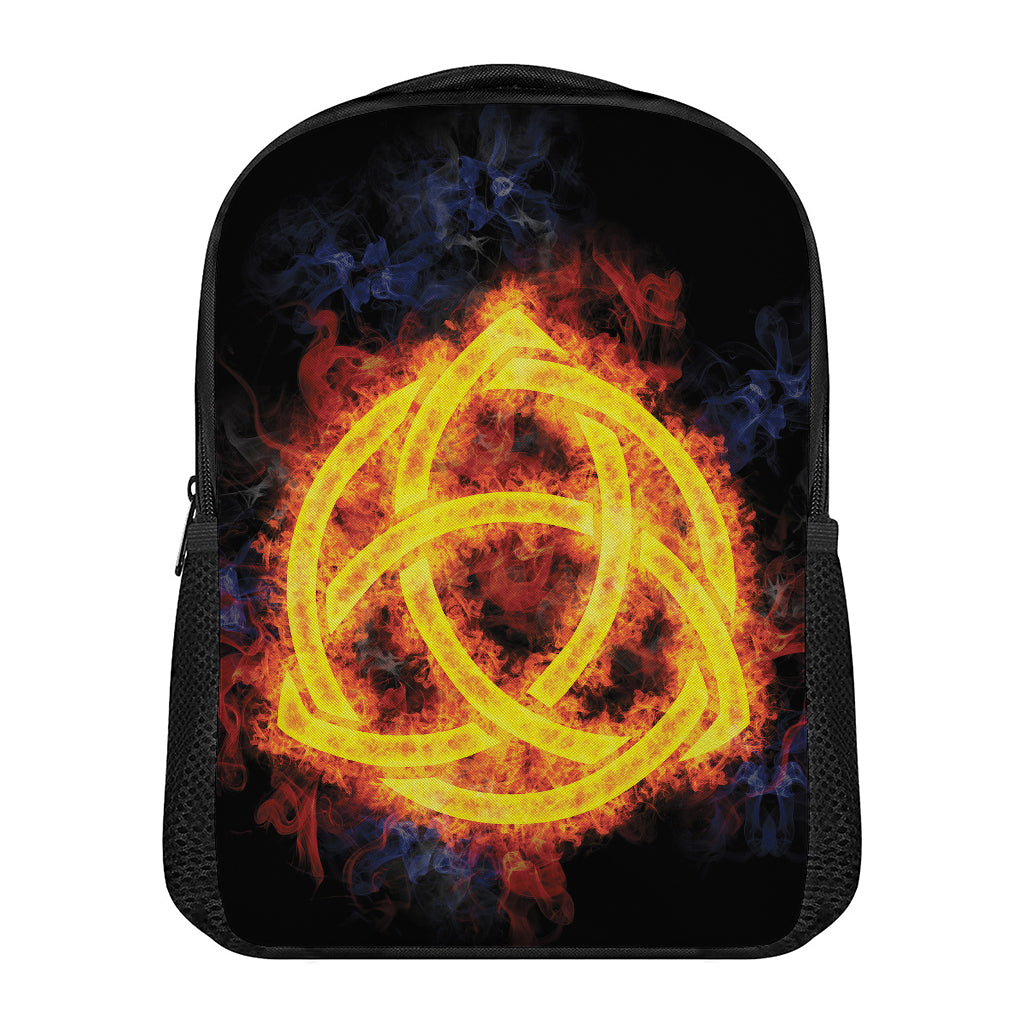 Fire Celtic Knot Print Casual Backpack