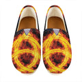 Fire Celtic Knot Print Casual Shoes