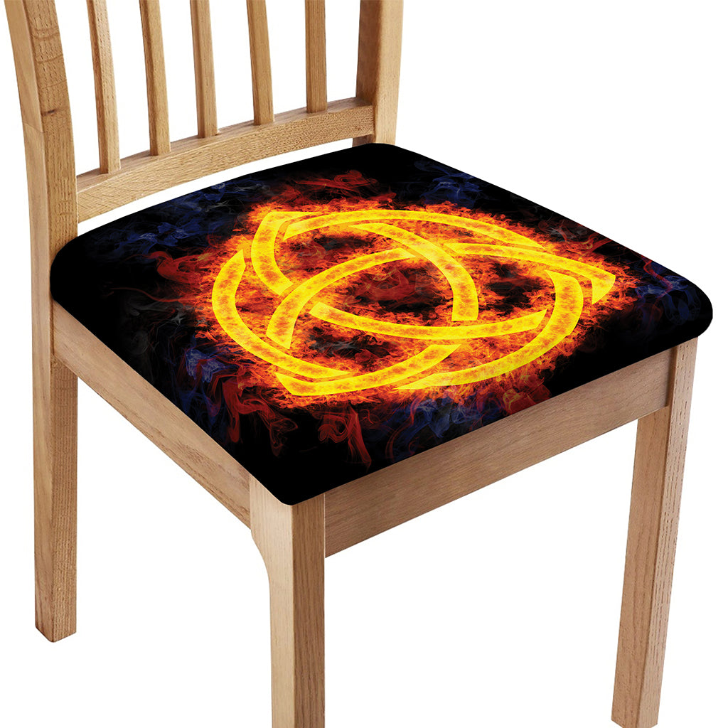 Fire Celtic Knot Print Chair Cushion Cover