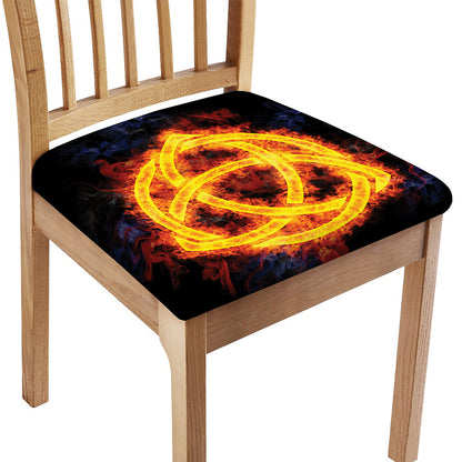 Fire Celtic Knot Print Chair Cushion Cover