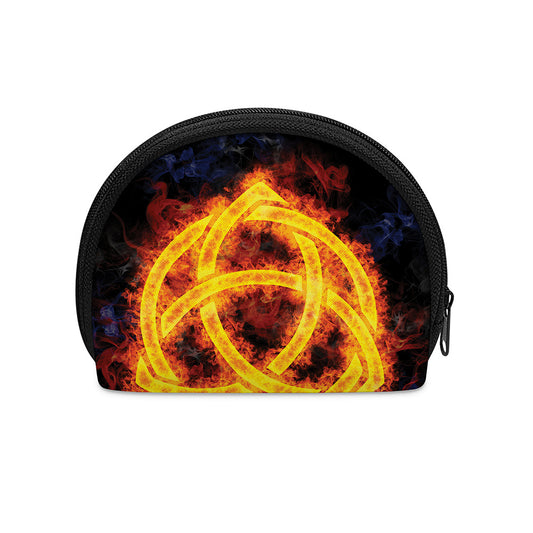 Fire Celtic Knot Print Coin Purse