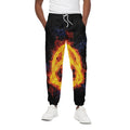 Fire Celtic Knot Print Cotton Sweatpants