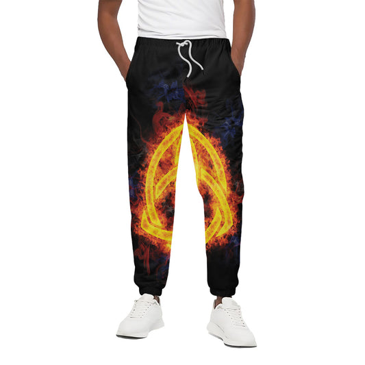 Fire Celtic Knot Print Cotton Pants