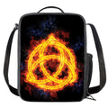Fire Celtic Knot Print Crossbody Lunch Bag
