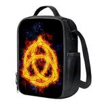 Fire Celtic Knot Print Crossbody Lunch Bag