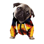 Fire Celtic Knot Print Dog Zip Up Hoodie