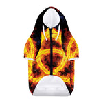 Fire Celtic Knot Print Dog Zip Up Hoodie