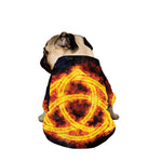 Fire Celtic Knot Print Dog Zip Up Jacket