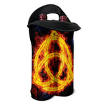 Fire Celtic Knot Print Double Neoprene Wine Tote