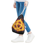 Fire Celtic Knot Print Drawstring Bag