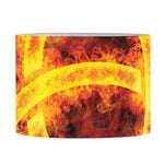 Fire Celtic Knot Print Drum Lamp Shade