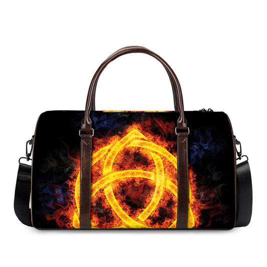 Fire Celtic Knot Print Duffle Bag