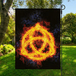Fire Celtic Knot Print Garden Flag