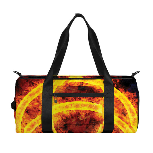 Fire Celtic Knot Print Gym Bag