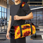 Fire Celtic Knot Print Gym Bag