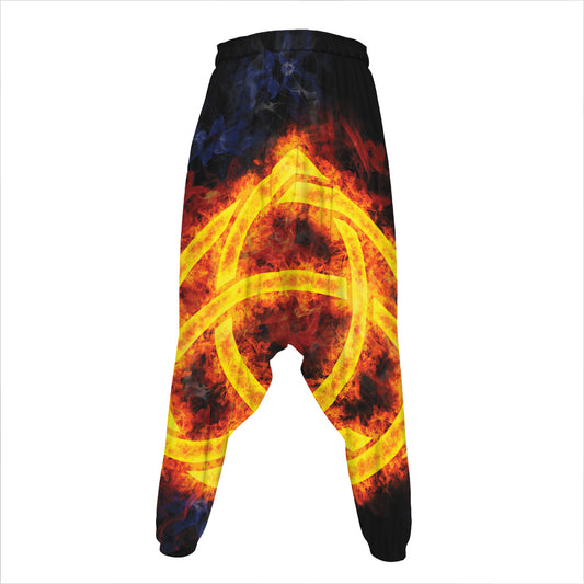 Fire Celtic Knot Print Hammer Pants