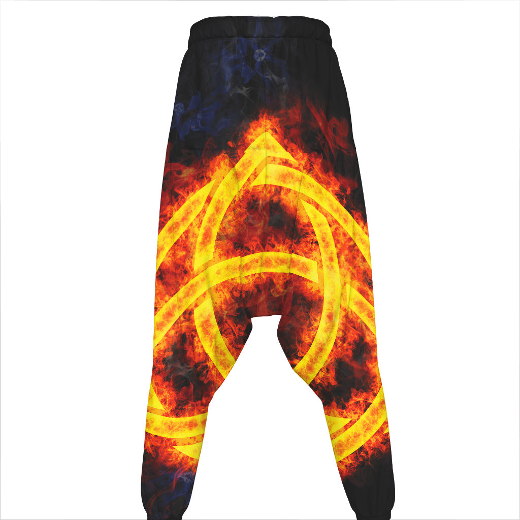Fire Celtic Knot Print Hammer Pants