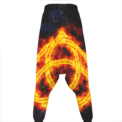 Fire Celtic Knot Print Hammer Pants