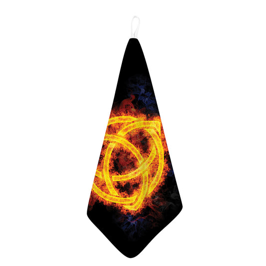Fire Celtic Knot Print Hand Towel