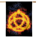 Fire Celtic Knot Print House Flag