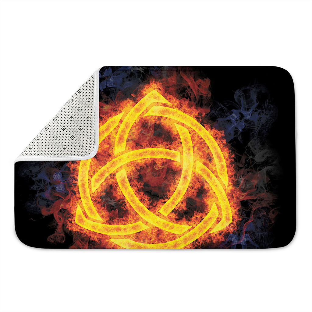 Fire Celtic Knot Print Indoor Door Mat