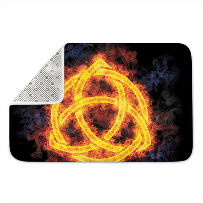 Fire Celtic Knot Print Indoor Door Mat
