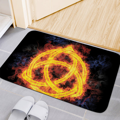 Fire Celtic Knot Print Indoor Door Mat
