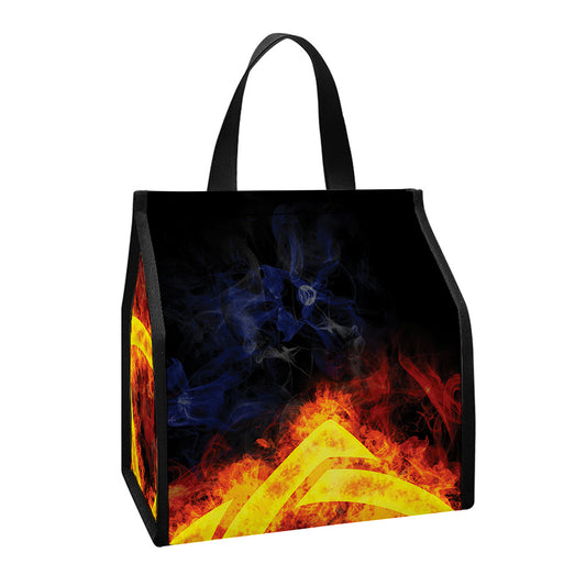 Fire Celtic Knot Print Insulated Lunch Tote
