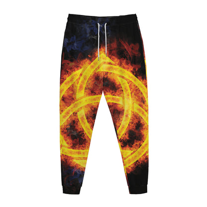 Fire Celtic Knot Print Jogger Pants